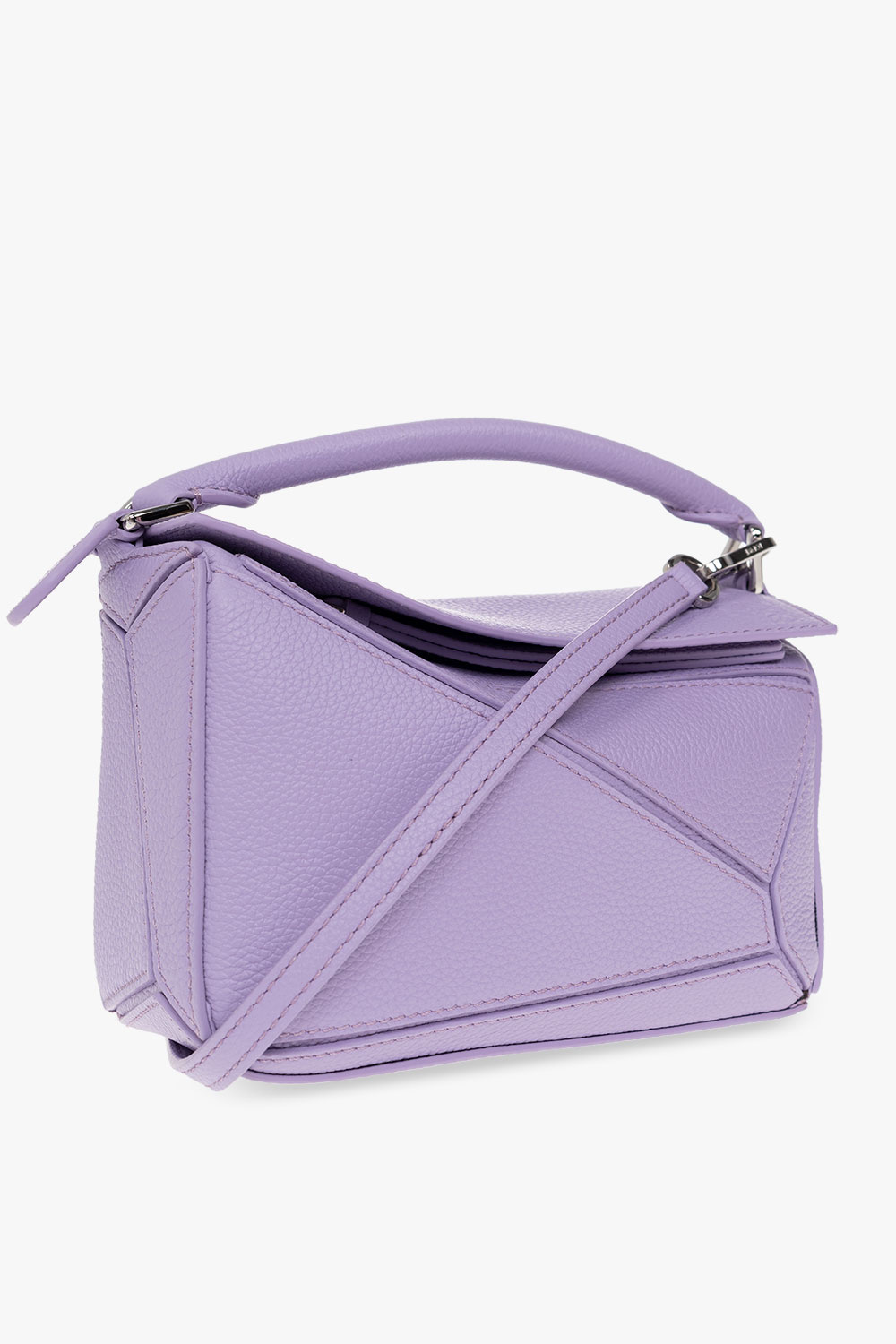 紫色'Puzzle Mini' shoulder bag bucket Loewe